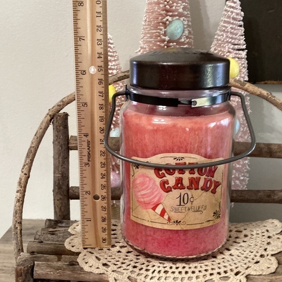 MCCALL'S COUNTRY CANNING COTTON CANDY LARGE 26OZ JAR CANDLE WITH METAL Handle - Picture 7 of 7